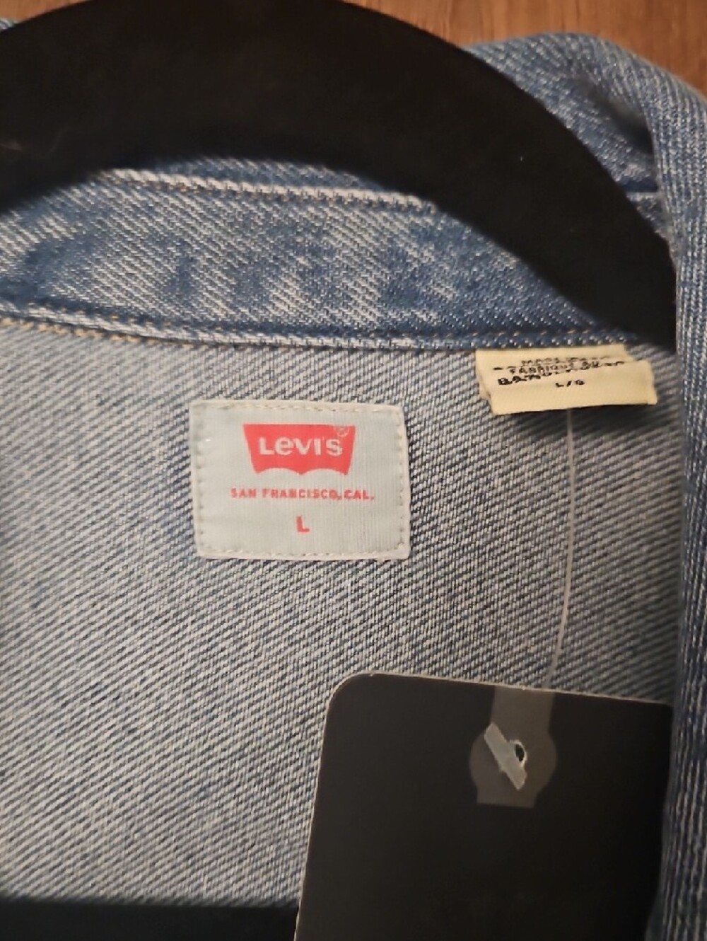 Levi's Light Blue Button-Front Denim Dress Size Large - Picture 3 of 8